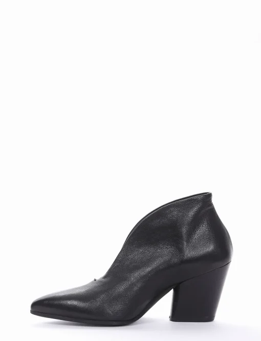 accollata tacco 7 cm nero