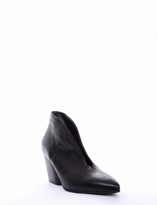 accollata tacco 7 cm nero