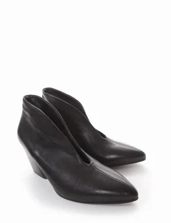accollata tacco 7 cm nero