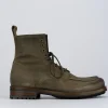 Anfibi camoscio beige