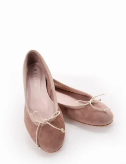 Ballerina tacco 1 cm beige