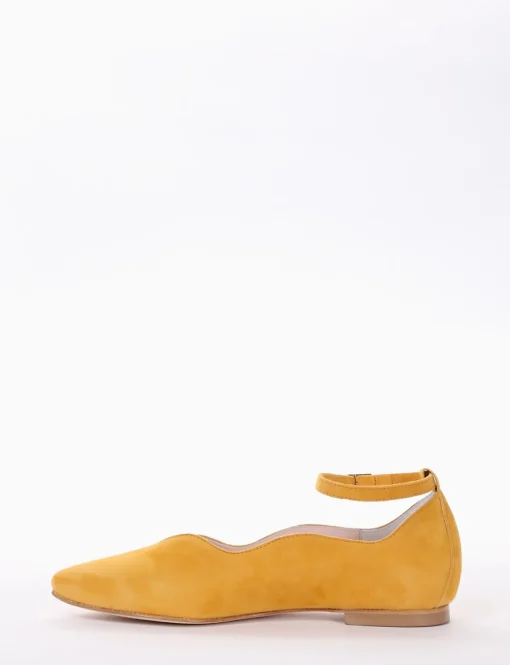 ballerina tacco 1 cm giallo