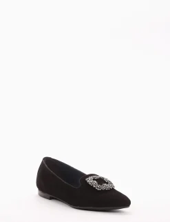 ballerina tacco 1 cm nero