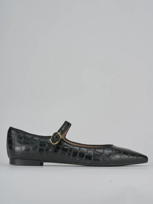 Ballerine tacco 1cm cocco nero