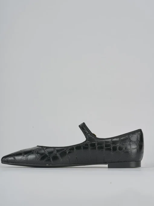 Ballerine tacco 1cm cocco nero