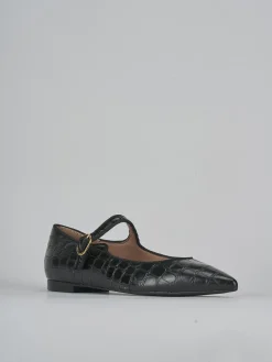 Ballerine tacco 1cm cocco nero