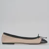 Ballerine tacco 1cm pelle rosa