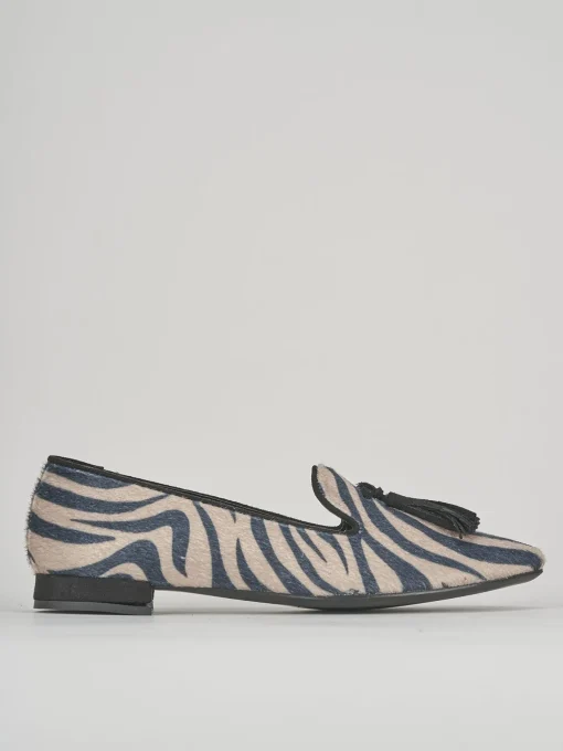 Ballerine tacco 1cm pelle multicolor