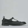 Ballerine tacco 1cm pelle nero