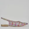 Ballerine tacco 6cm pelle multicolor