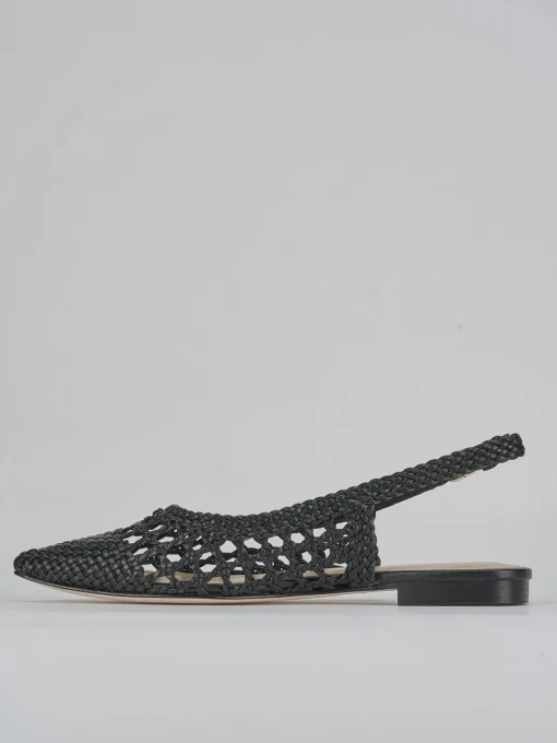 Ballerine tacco 1cm pelle nero