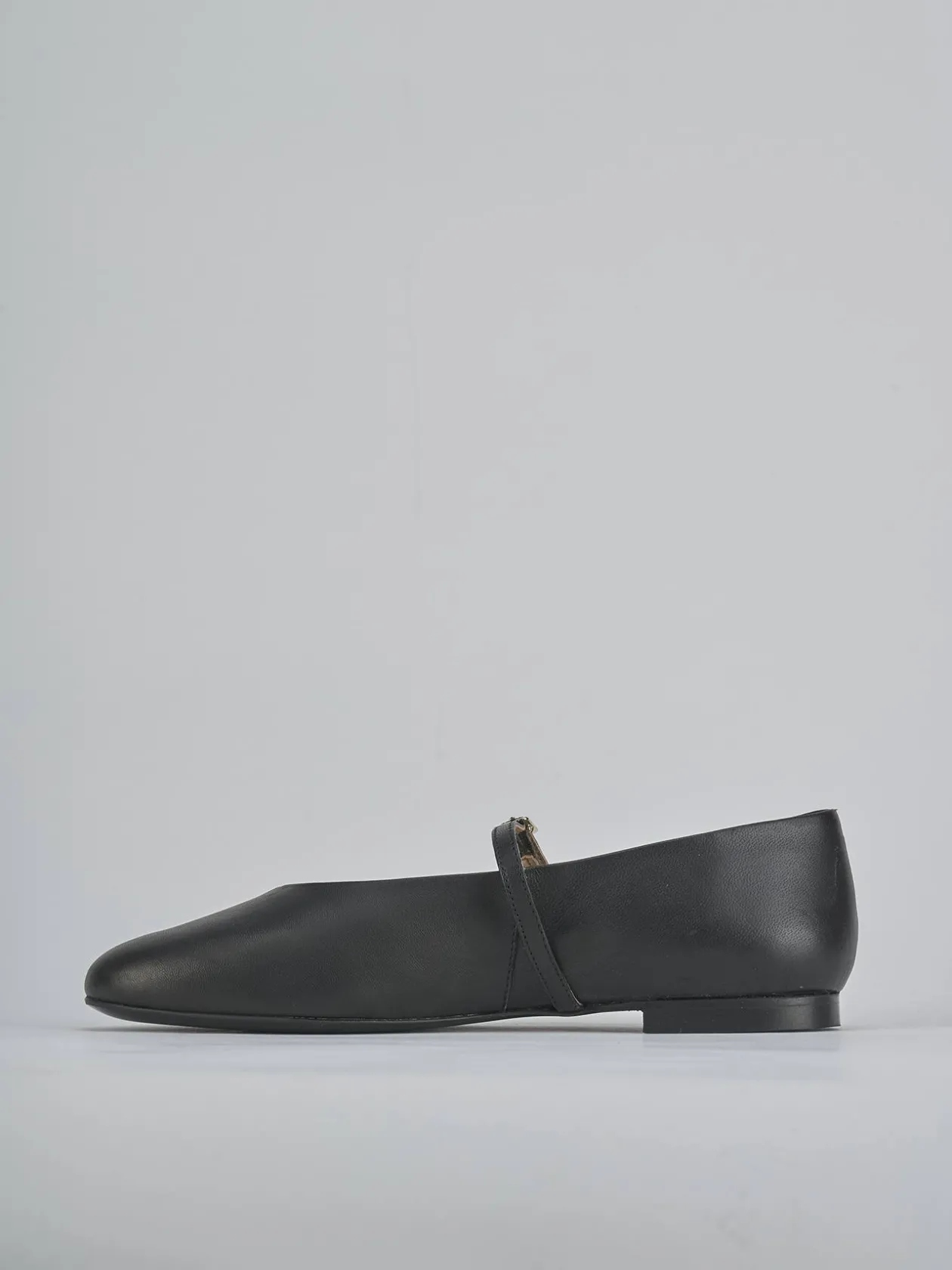 Ballerine tacco 1cm pelle nero