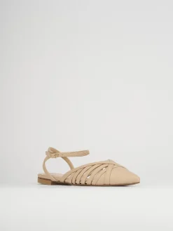 Ballerine tacco 1cm pelle rosa