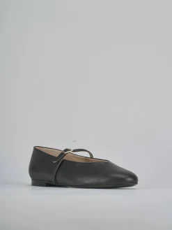 Ballerine tacco 1cm pelle nero