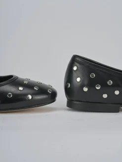 Ballerine tacco 1cm pelle nero