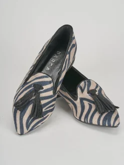 Ballerine tacco 1cm pelle multicolor