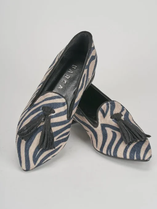 Ballerine tacco 1cm pelle multicolor