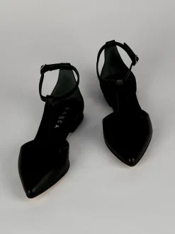 Ballerine tacco 1cm pelle nero