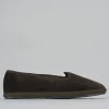 Ballerine tacco 1cm velluto testa