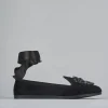 Ballerine tacco 1cm velluto nero