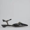 Ballerine tacco 2cm vernice nero