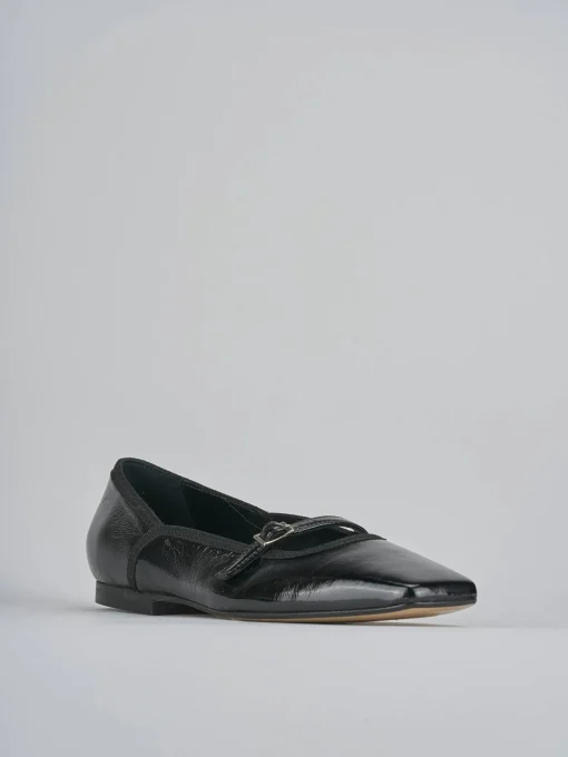 Ballerine tacco 1cm vernice nero