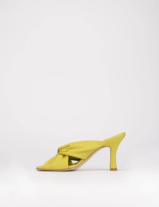 Ciabatta da passeggio tacco 8 giallo
