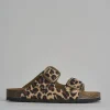Ciabatta tacco 1 cm multicolor pelle