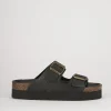 Ciabatte tacco 2cm pelle nero