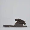 Ciabatte tacco 1cm pelle testa