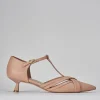 Décolleté e slingback tacco 5cm pelle rosa