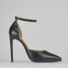Décolleté e slingback tacco 11cm pelle nero