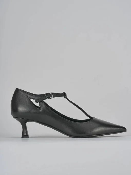 Décolleté e slingback tacco 3cm pelle nero