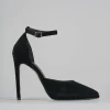 Décolleté e slingback tacco 11cm velluto nero