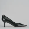Décolleté e slingback tacco 3cm vernice nero