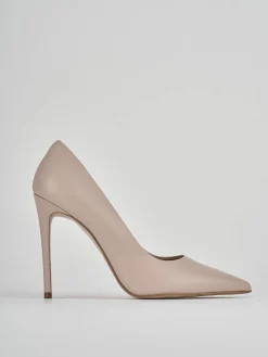 Décolleté e slingback tacco 11cm pelle rosa