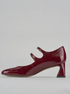 Décolleté e slingback tacco 5cm vernice bordo'