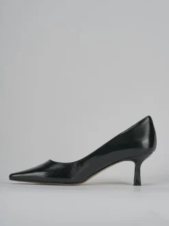 Décolleté e slingback tacco 3cm vernice nero