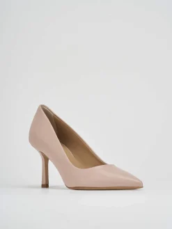Décolleté e slingback tacco 7cm pelle rosa