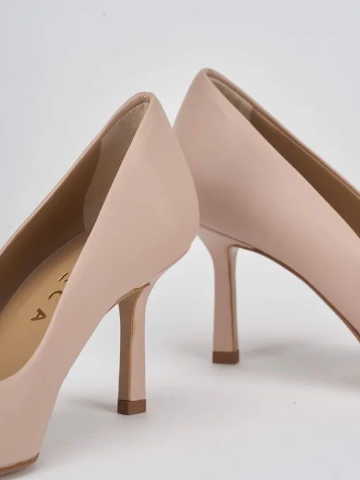 Décolleté e slingback tacco 7cm pelle rosa