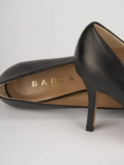 Decolte' tacco 7 cm nero pelle
