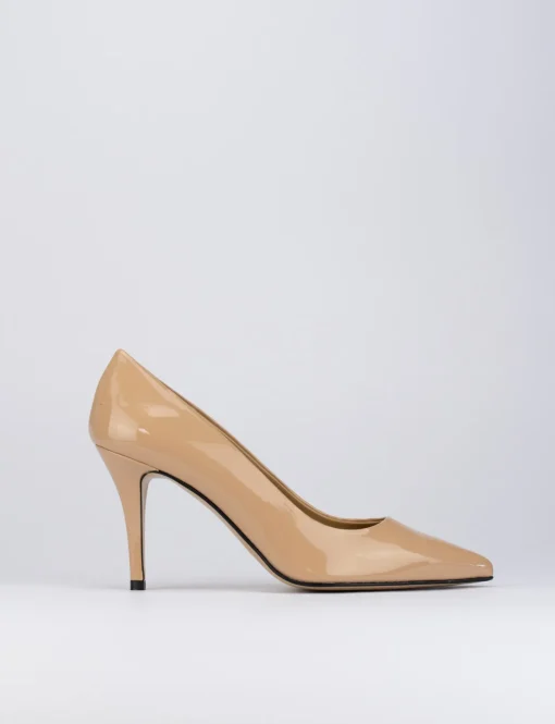 Decolte' tacco 7 cm rosa vernice