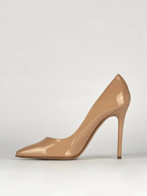 Decolte' tacco 11 cm rosa vernice