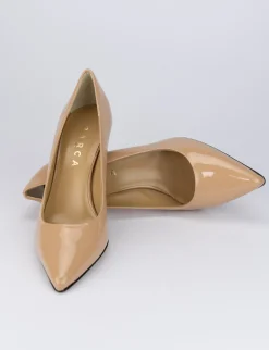Decolte' tacco 7 cm rosa vernice