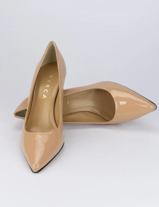Decolte' tacco 7 cm rosa vernice