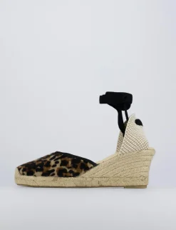 Espadrilla zeppa 6 cm multicolor cavallino