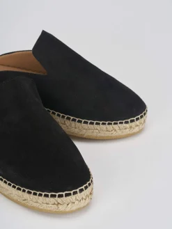 Espadrillas tacco 2cm camoscio nero
