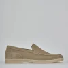 Mocassini camoscio beige