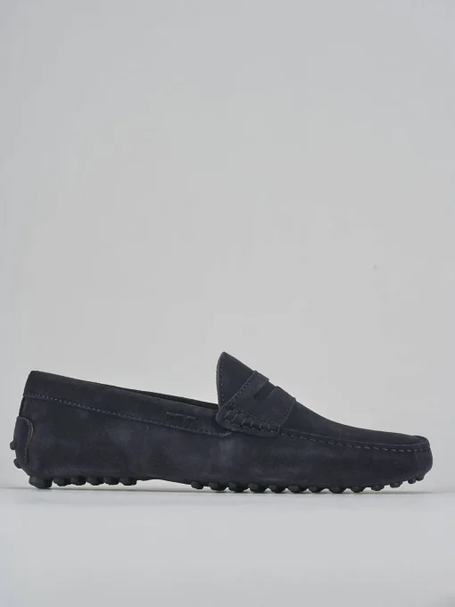 Mocassini camoscio blu