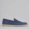 Mocassini camoscio blu